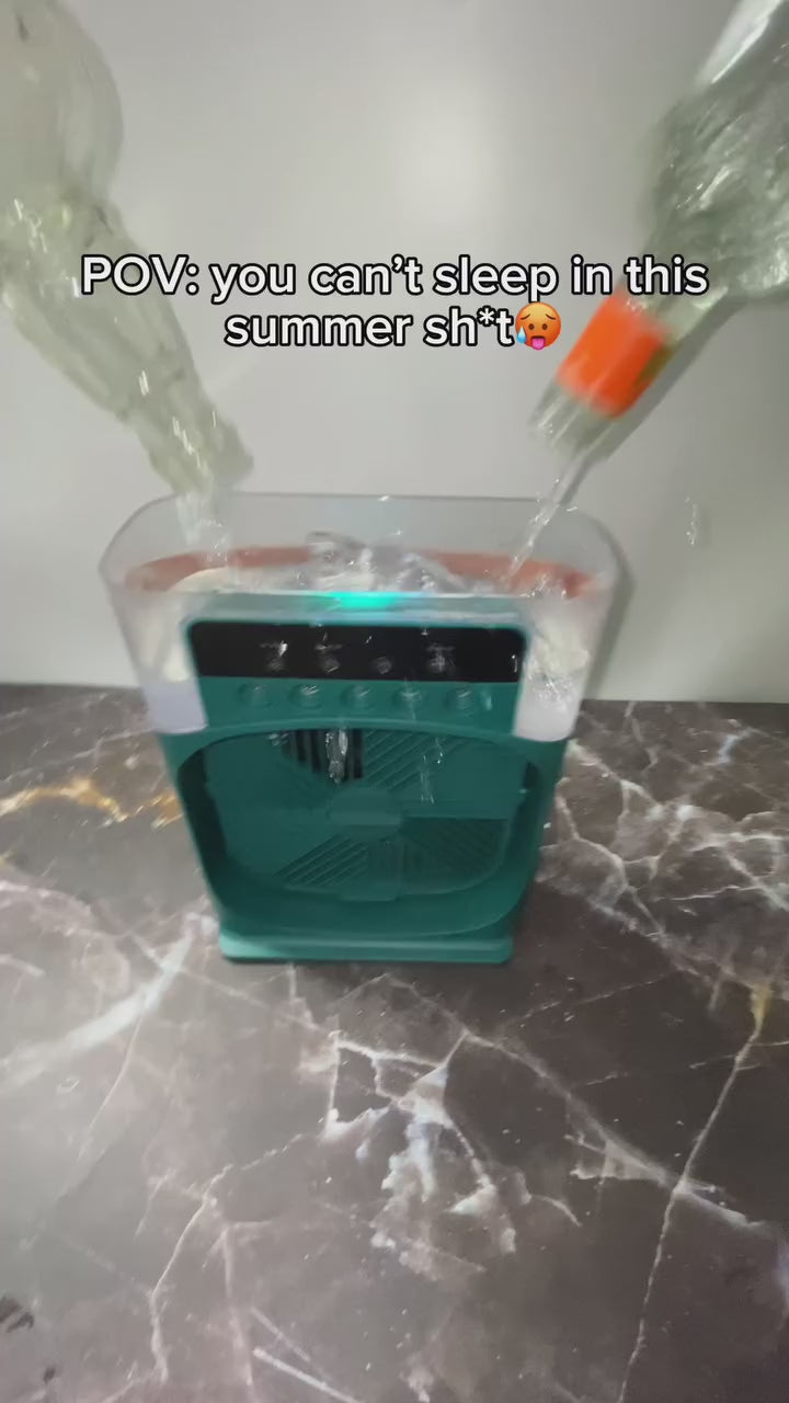 Portable Air Cooler Fan with Water Tank & USB Power